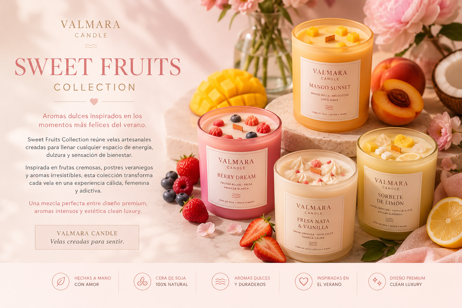 SWEET FRUITS COLLECTION | Aromas dulces inspirados en los momentos mas felices del verano