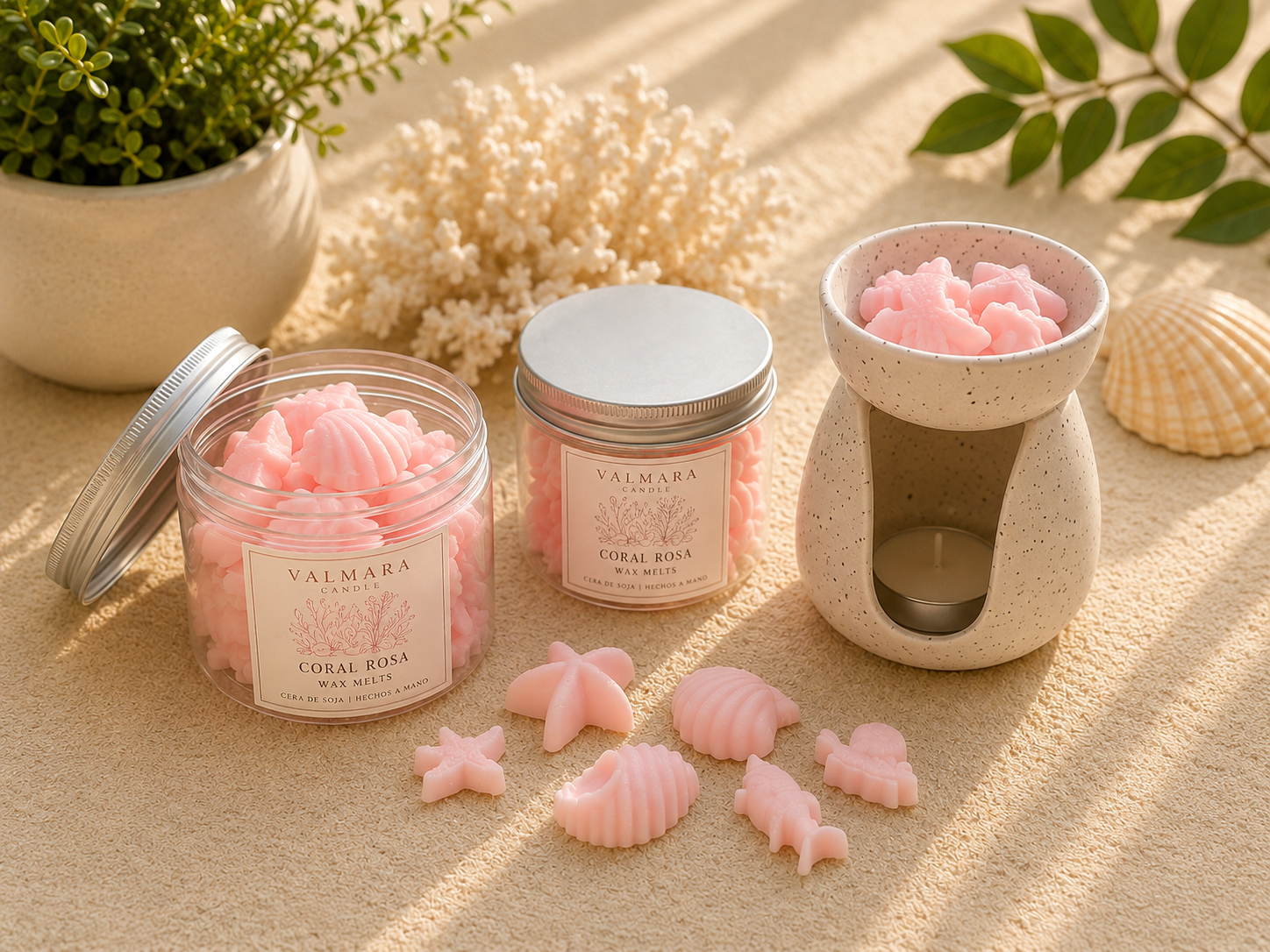 WAX MELTS CORAL ROSA | Hibisco - Frambuesa - Flor de tiaré