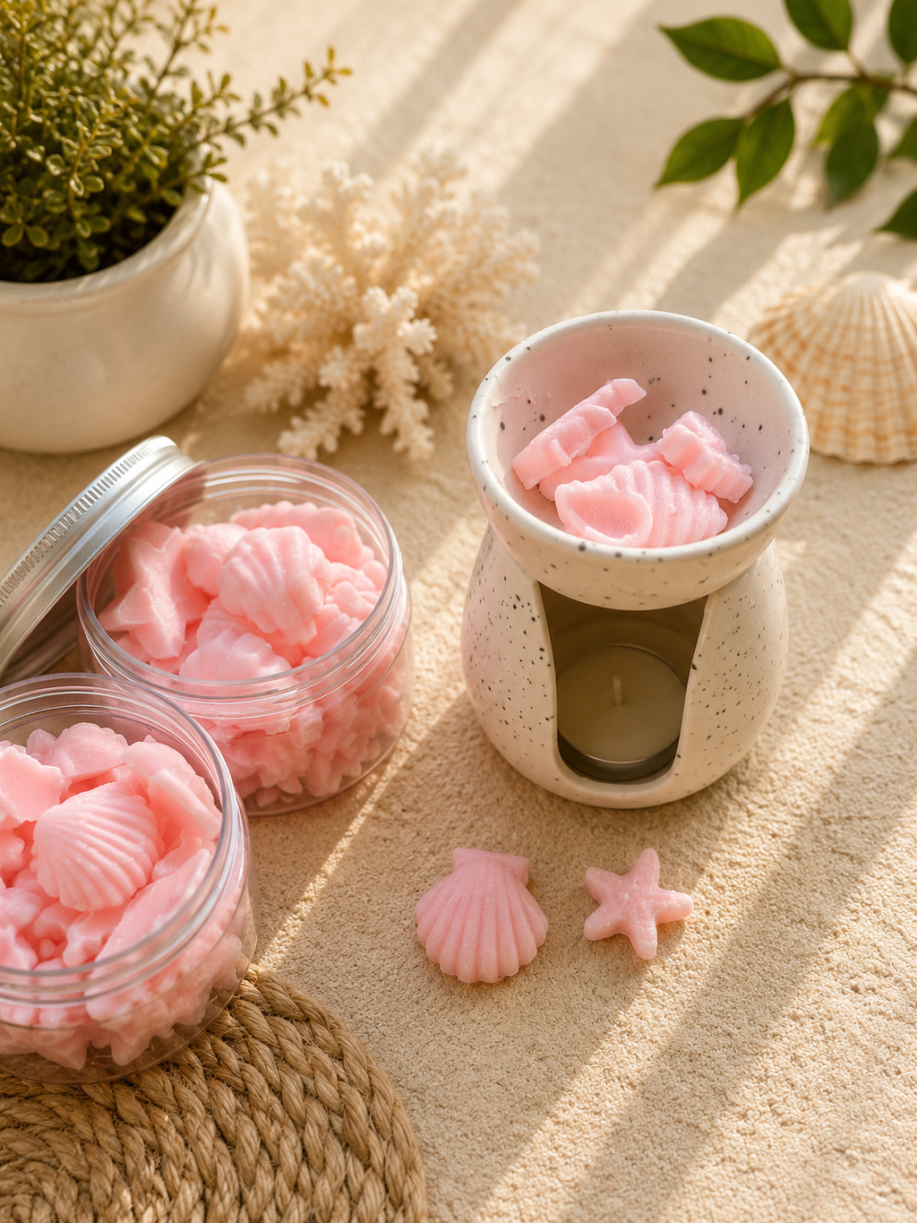 WAX MELTS CORAL ROSA | Hibisco - Frambuesa - Flor de tiaré