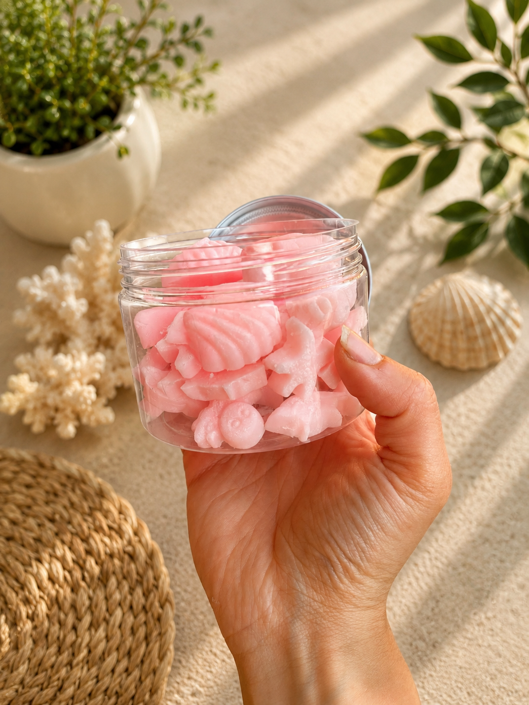 WAX MELTS CORAL ROSA | Hibisco - Frambuesa - Flor de tiaré